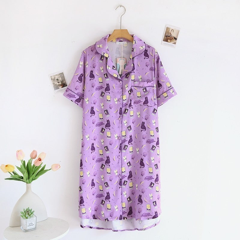 ชุดนอน Muslin Pajamas Silk Satin (N3179 T3179 L3179 K3179)
