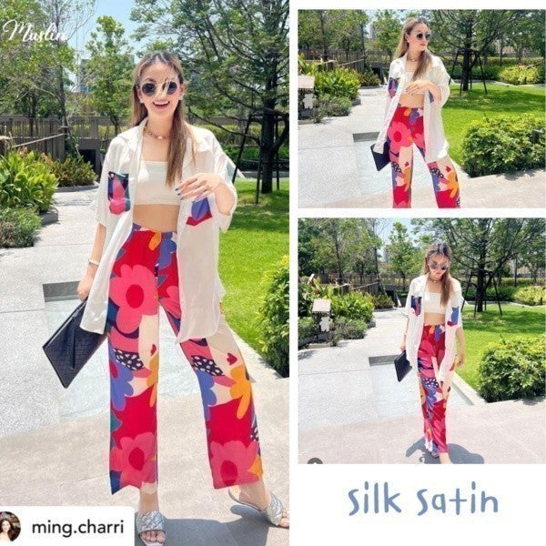 ชุดนอน Muslin Pajamas Silk Satin (T1081 T3224 T3230)