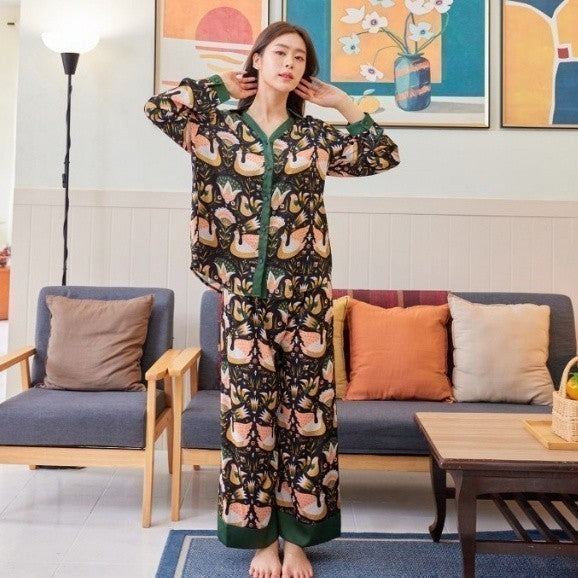 ชุดนอน Muslin Pajamas Collection Muslin Pet รุ่นSwan Jade(N1098 T1098 P1098 L1098)|ชุดนอนผู้หญิง