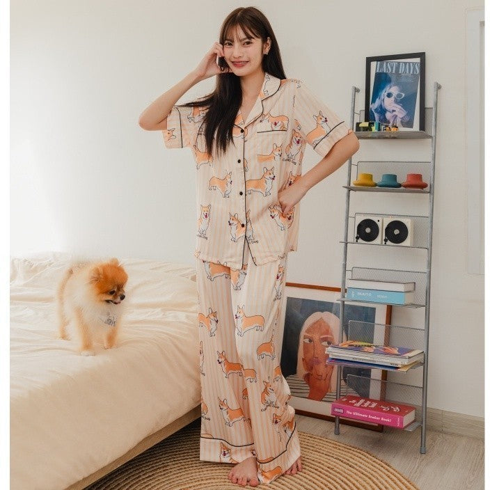 ชุดนอน Muslin Pajamas Collection Muslin Pet Silk Satin ( N1 N2 N3 N5 T1 T2 T3 T5 )