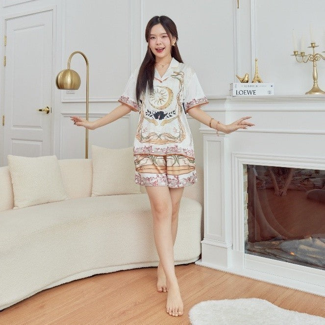 ชุดนอน Muslin Pajamas Silk Satin( รุ่น N2004 T2004 L2004 )