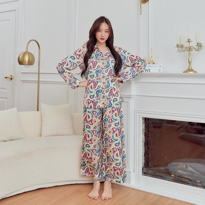 ชุดนอน Muslin Pajamas Silk Satin( รุ่น L3025 T3025 P3025 )