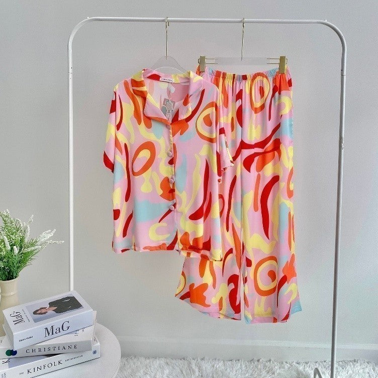 ชุดนอน Muslin Pajamas Silk Satin( รุ่น N1235 T1235 L1235)