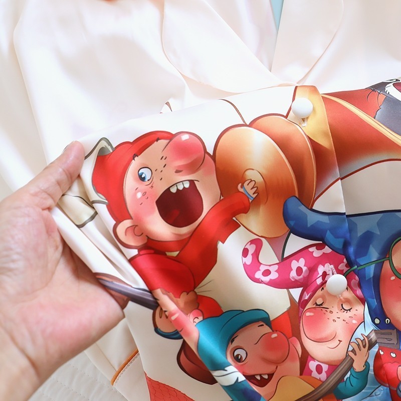 ชุดนอน Muslin Pajamas Silk Satin รุ่นJolly Band( V2142 K2142)|ชุดนอนผู้หญิง,ชุดนอนชุดเที่ยว