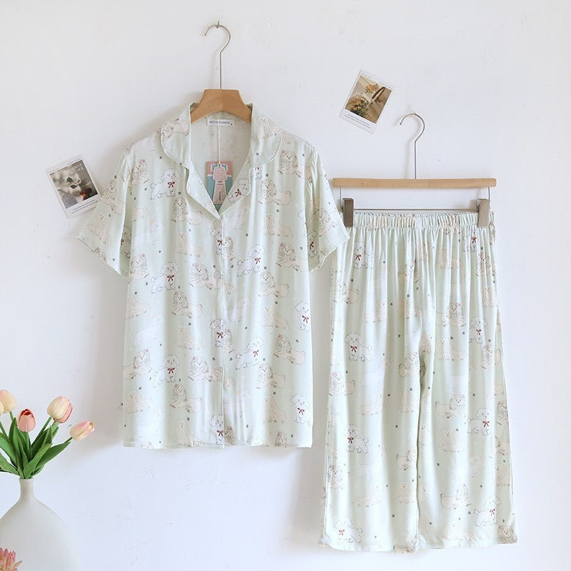 ชุดนอน Muslin Pajamas Organic bamboo รุ่น Cozy Woof (A1020 B1020 E1020)|ชุดนอนผู้หญิง