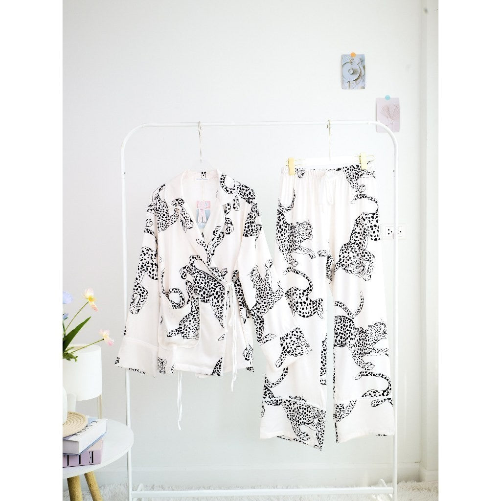 ชุดนอน Muslin Pajamas Collection Muslin Pet ( รุ่น Snow Leopard N3052 T3052 P3052)