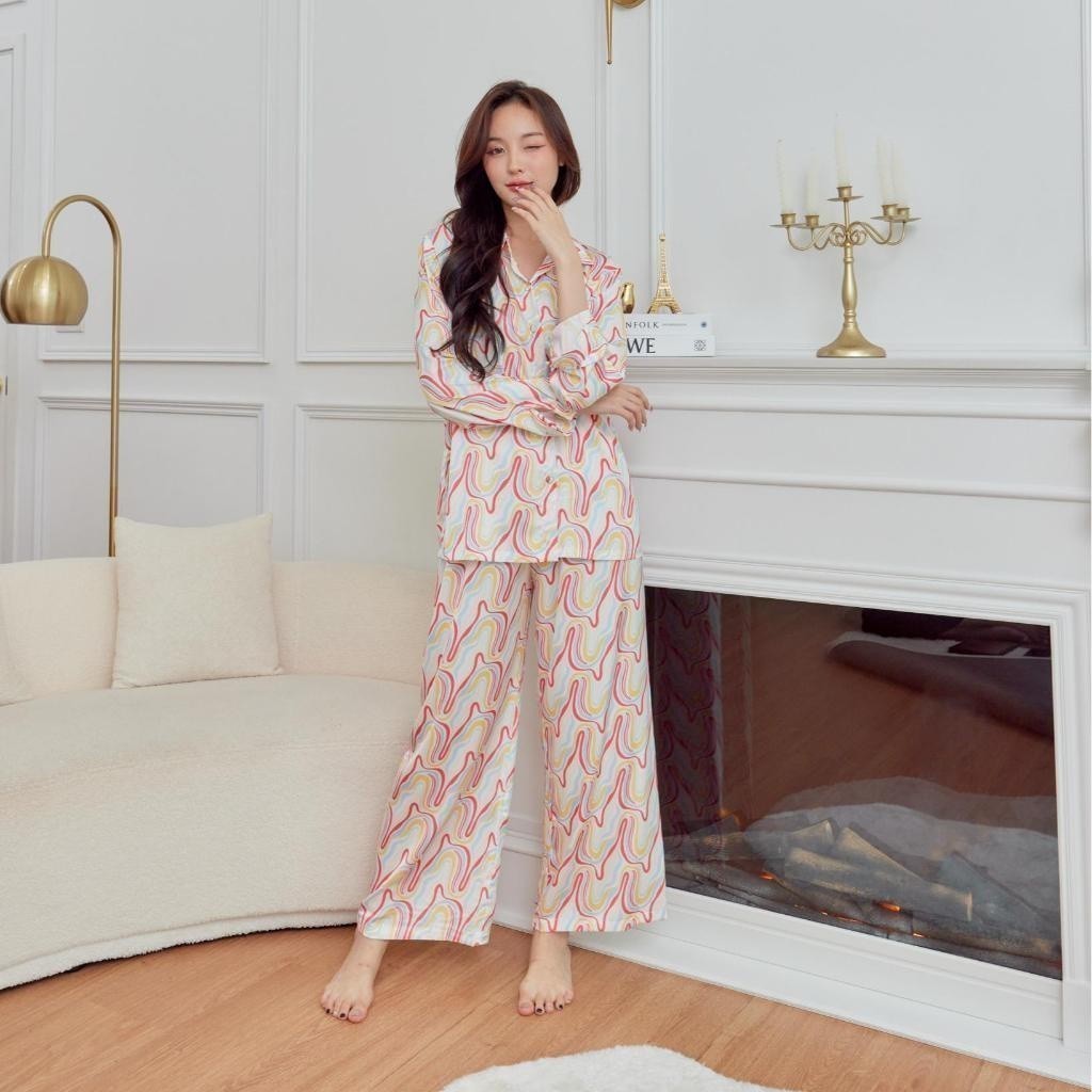 ชุดนอน Muslin Pajamas Silk Satin( รุ่น L3026 T3026 P3026 )