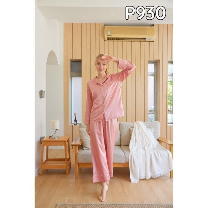 ชุดนอน Muslin Pajamas Silk Satin ( L930 P930 T930 )