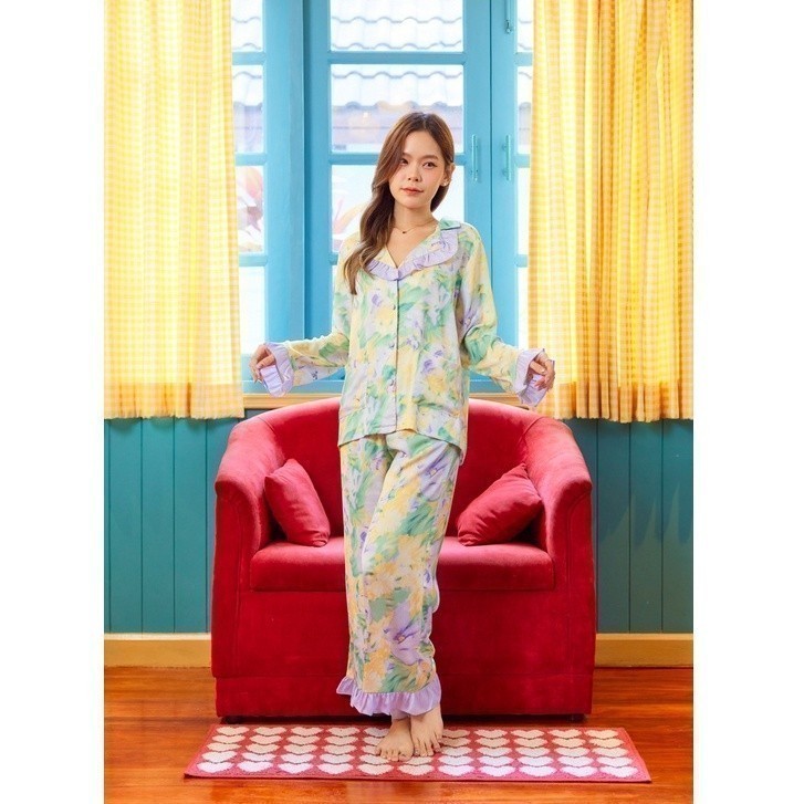 ชุดนอน Muslin Pajamas Organic bamboo ( P943 )