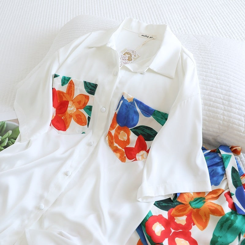 ชุดนอน Muslin Pajamas Silk Satin (T1081 T3224 T3230)