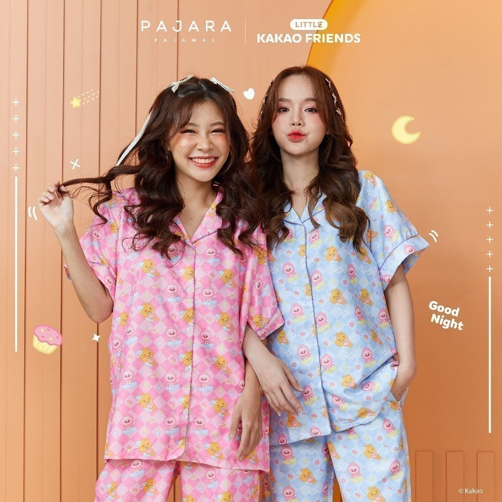 ชุดนอน 𝗟𝗜𝗧𝗧𝗟𝗘 𝗞𝗔𝗞𝗔𝗢 𝗙𝗥𝗜𝗘𝗡𝗗𝗦 Good Night2 (Little Ryan & Little Apeach) ลิขสิทธิ์แท้ Brand Pajara