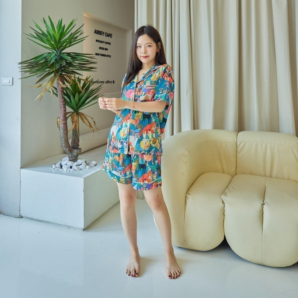 ชุดนอน Muslin Pajamas Collection Muslin Pet รุ่น (N1216 T1216 L1216 P1216)