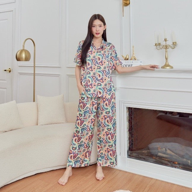 ชุดนอน Muslin Pajamas Silk Satin( รุ่น L3025 T3025 P3025 )