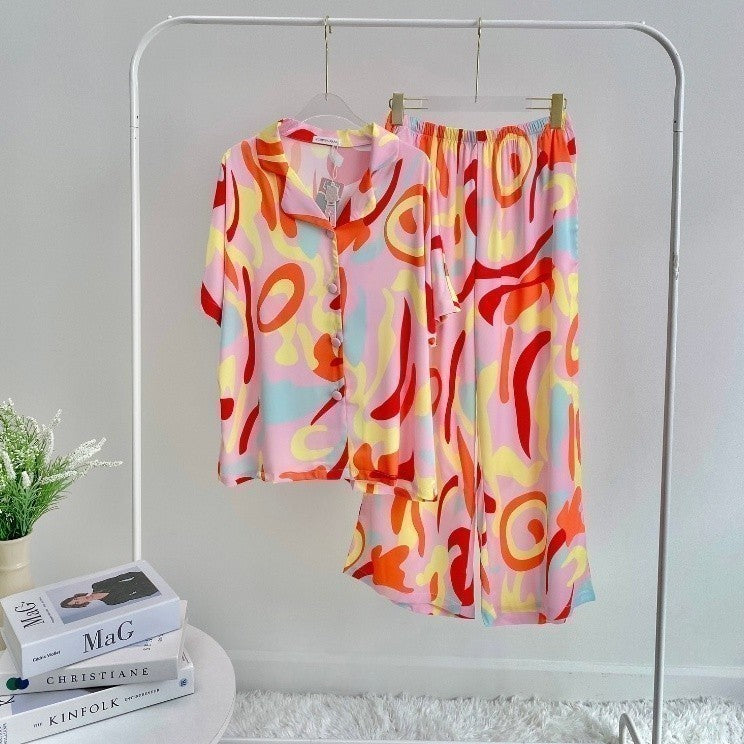 ชุดนอน Muslin Pajamas Silk Satin( รุ่น N1235 T1235 L1235)