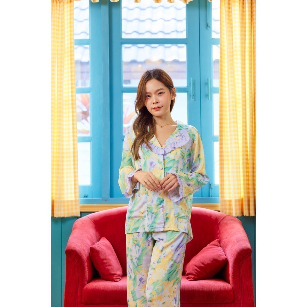 ชุดนอน Muslin Pajamas Organic bamboo ( P943 )