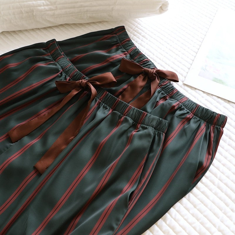 ชุดนอน Muslin Pajamas Collection Muslin Pet รุ่น Retro Vintage (N3228 T3228 Y3228 Y3229)|ชุดนอนคู่รัก