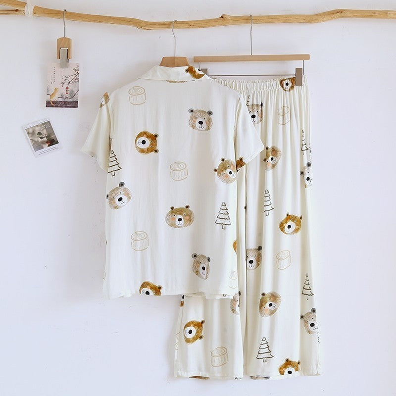 ชุดนอน Muslin Pajamas Organic bamboo (A1007 B1007 E1007)