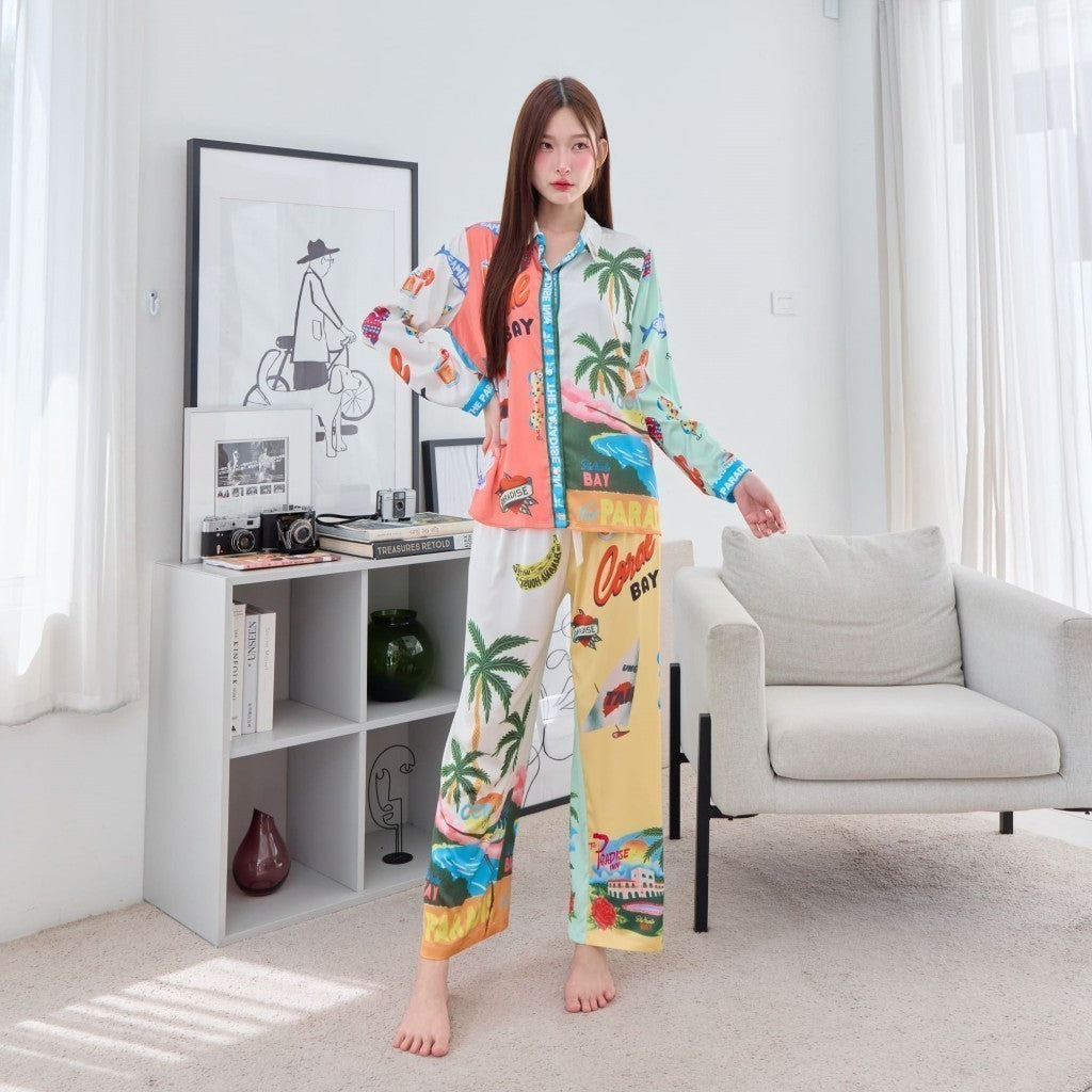 ชุดนอน Muslin Pajamas Silk Satin (N3153 T3153 P3153)