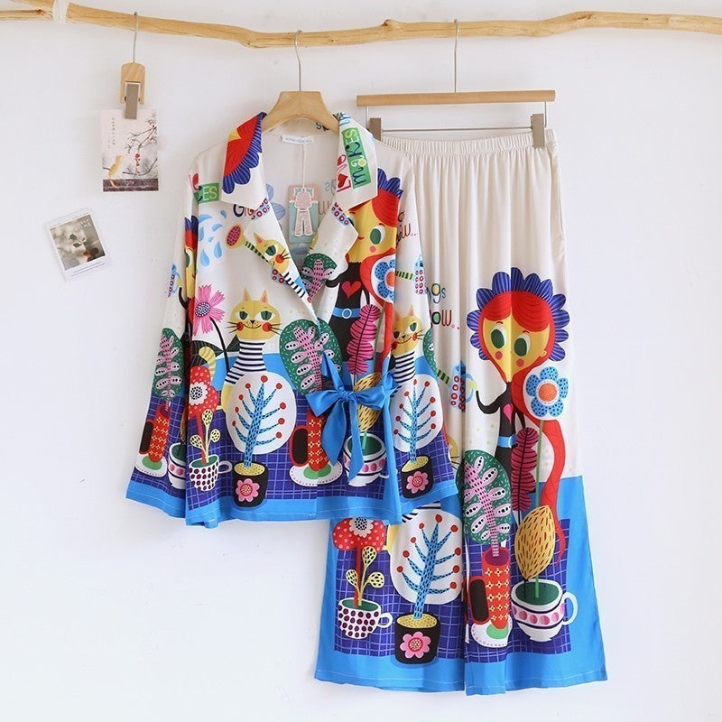ชุดนอน Muslin Pajamas Silk Satin (T5068 P5067 P5068)
