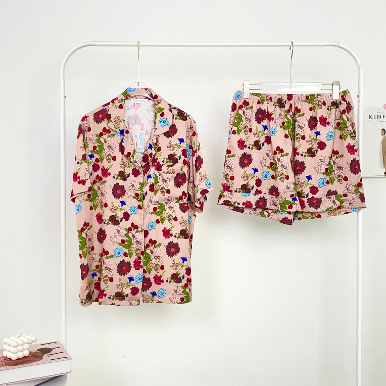 ชุดนอน Muslin Pajamas Silk Satin รุ่น Forest Fora (K3089 T3089 L3089)