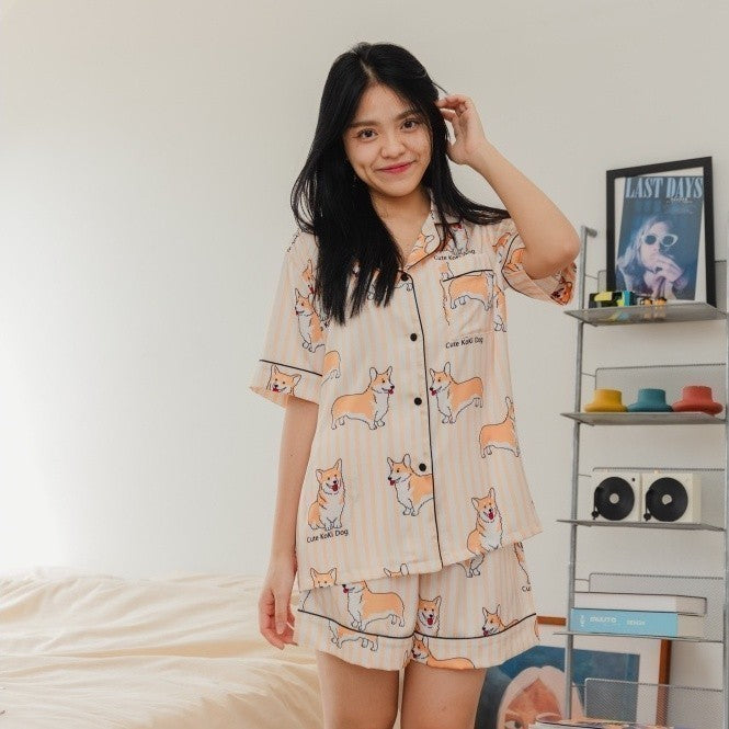 ชุดนอน Muslin Pajamas Collection Muslin Pet Silk Satin ( N1 N2 N3 N5 T1 T2 T3 T5 )