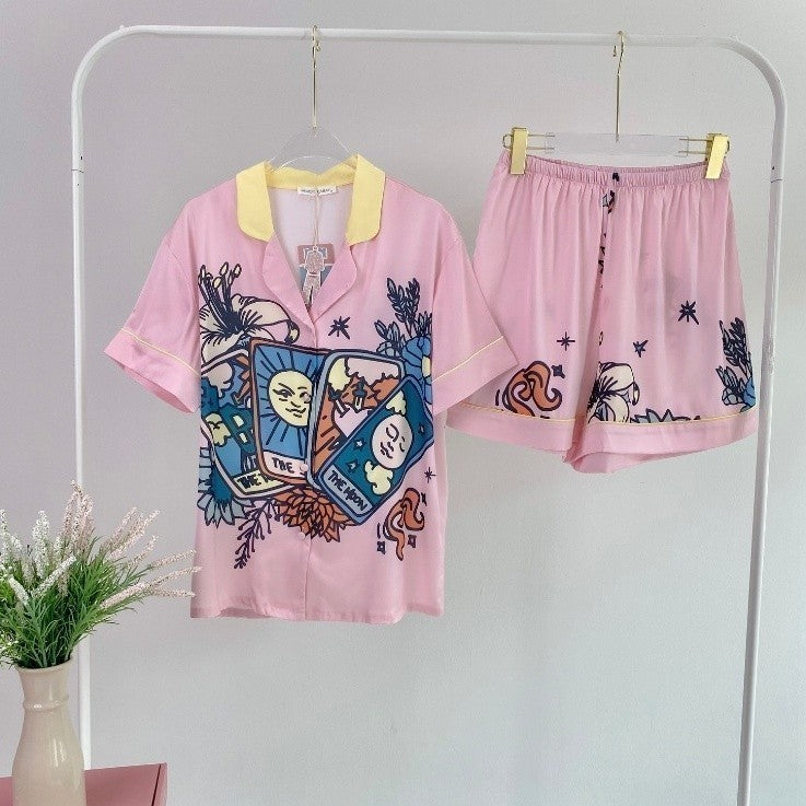 ชุดนอน Muslin Pajamas Silk Satin( รุ่น N2002 T2002 )