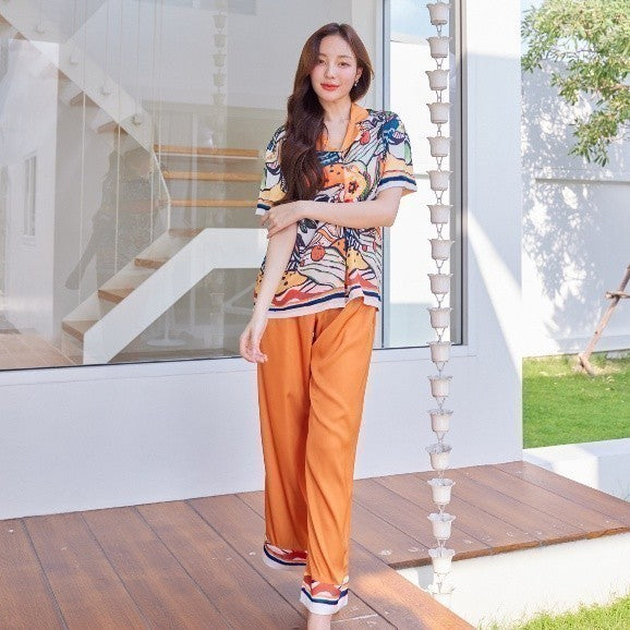 ชุดนอน Muslin Pajamas Silk Satin ( N1099 T1099 )