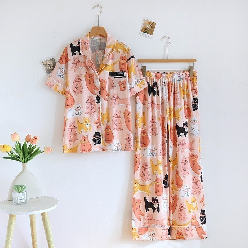 ชุดนอน Muslin Pajamas Silk Satin รุ่น (N2097 T2097 K2097)