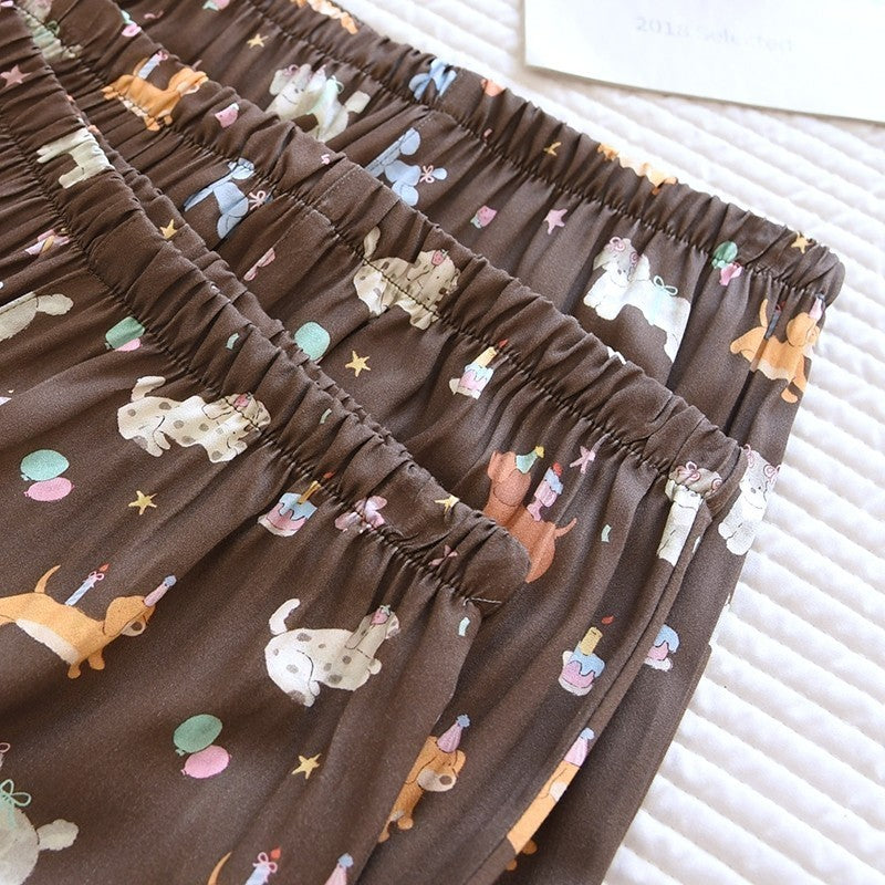 ชุดนอน Muslin Pajamas Organic bamboo รุ่น (A1019 B1019 E1019) | ชุดนอนผู้หญิง