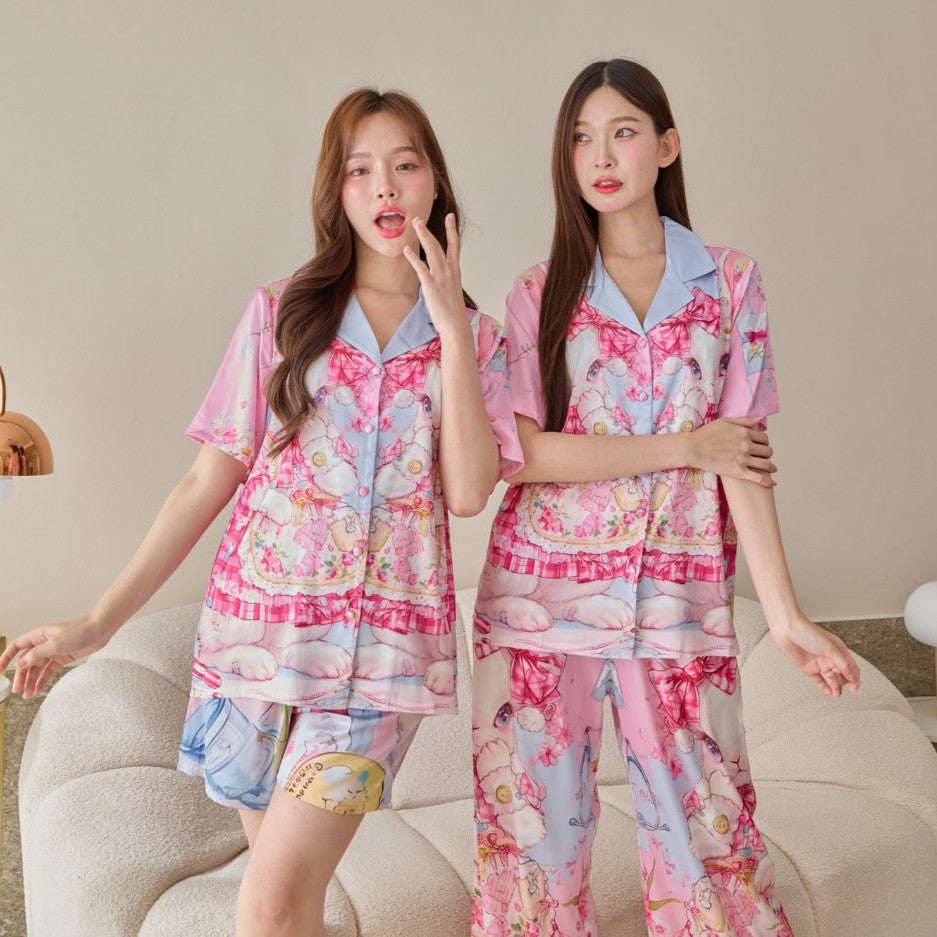 ชุดนอน Muslin Pajamas Silk Satin (N5034 T5034)