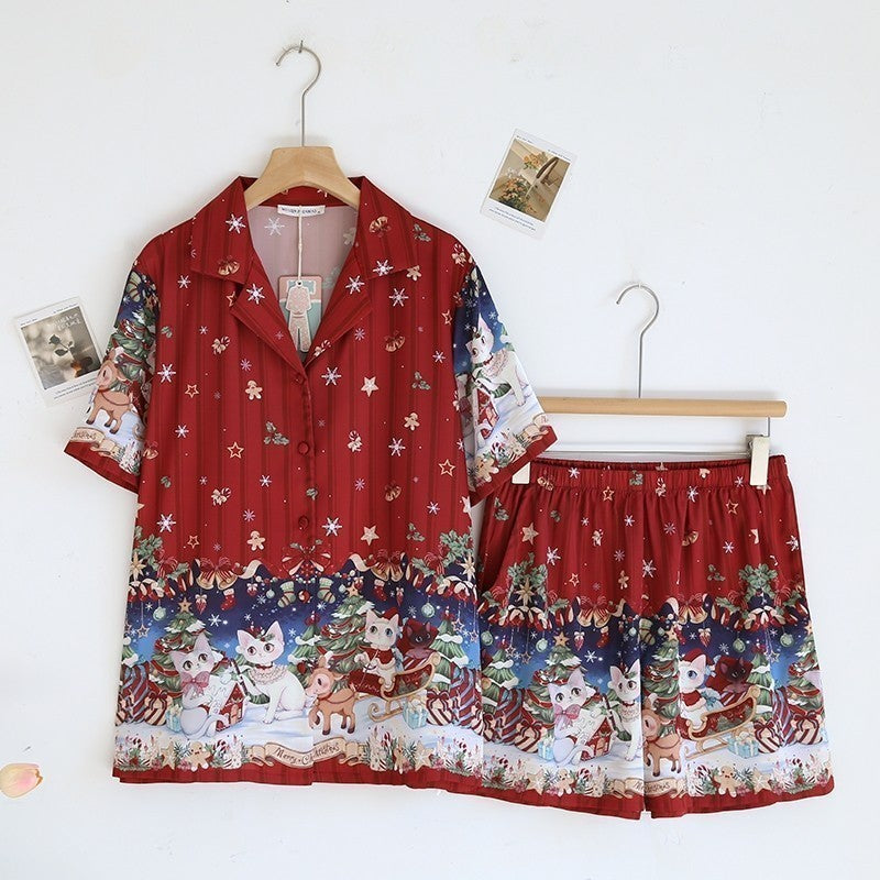 ชุดนอน Muslin Pajamas Silk Satin รุ่น (N5083 T5083 P5083 M5083)