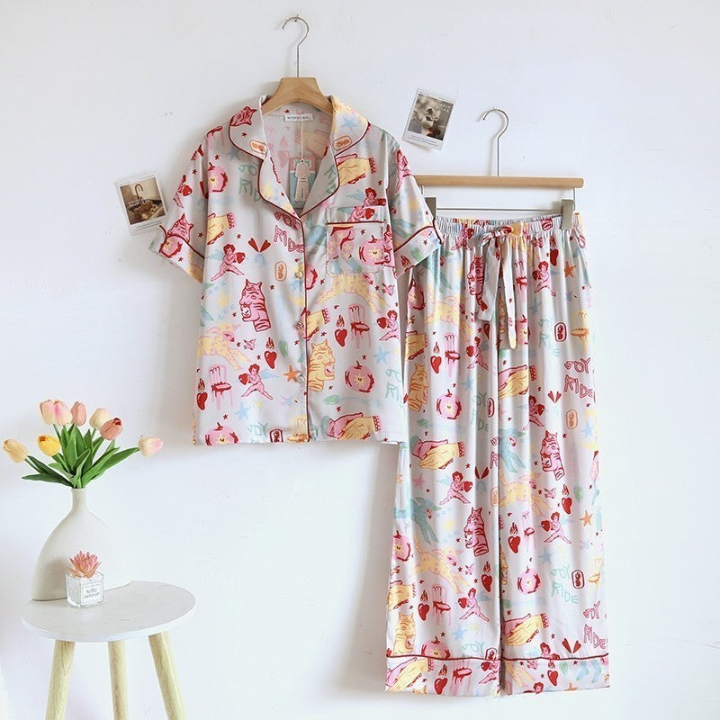 ชุดนอน Muslin Pajamas Silk Satin (N3167 T3167 P3167)