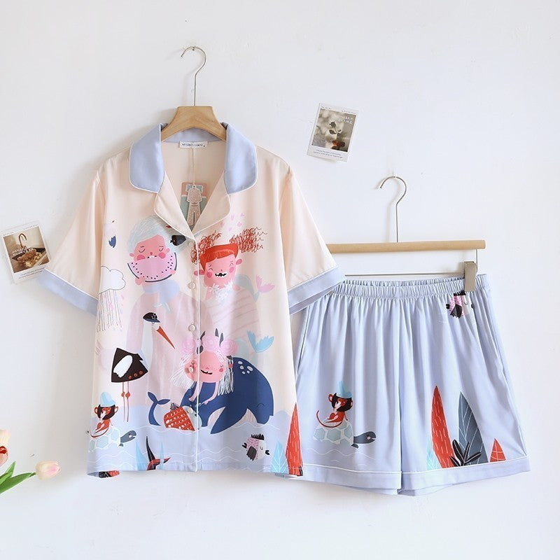 ชุดนอน Muslin Pajamas Silk Satin รุ่น (N5078 T5078 K5078)