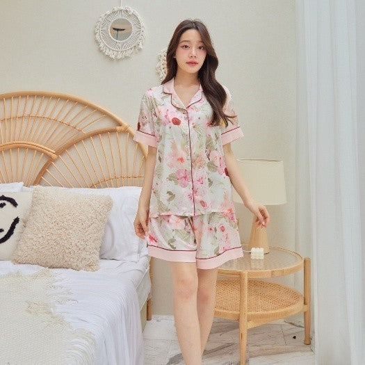 ชุดนอน Muslin Pajamas Silk Satin ( K1146 N1146 T1146 )