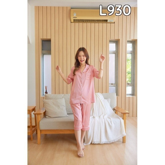 ชุดนอน Muslin Pajamas Silk Satin ( L930 P930 T930 )