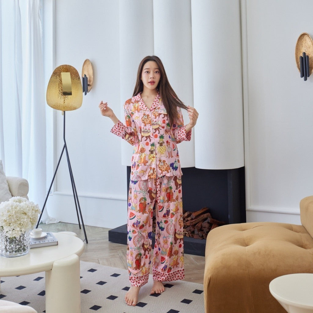 ชุดนอน Muslin Pajamas Silk Satin ( N1203 P1203 T1203 )