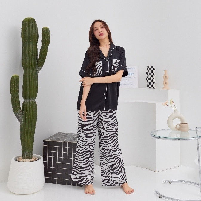 ชุดนอน Muslin Pajamas Silk Satin( รุ่น N3006 T3006 N3007 T3007)