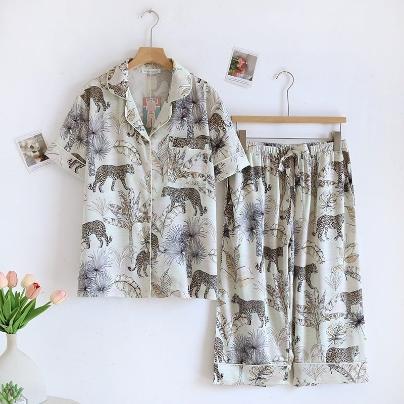 ชุดนอน Muslin Pajamas Silk Satin (N9177 T9177 L3177)