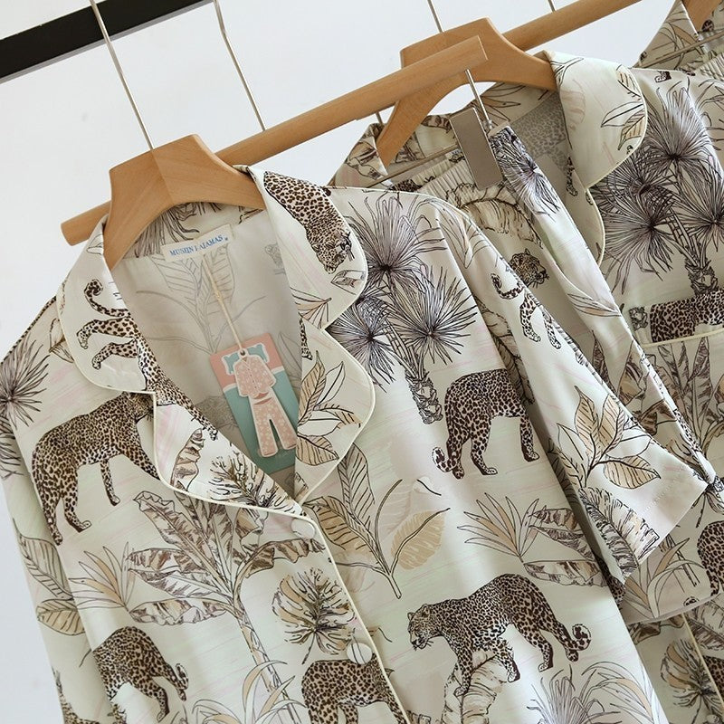 ชุดนอน Muslin Pajamas Silk Satin (N9177 T9177 L3177)