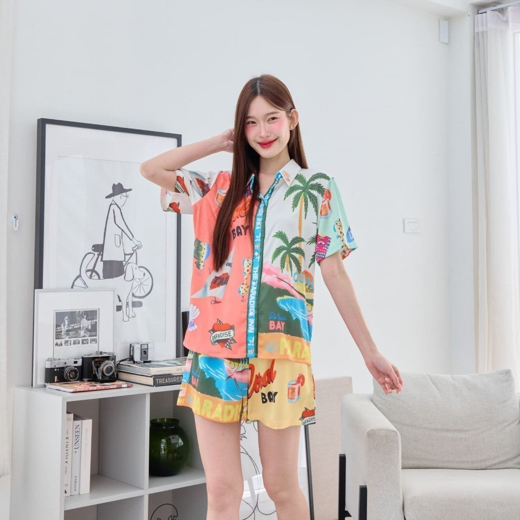 ชุดนอน Muslin Pajamas Silk Satin (N3153 T3153 P3153)