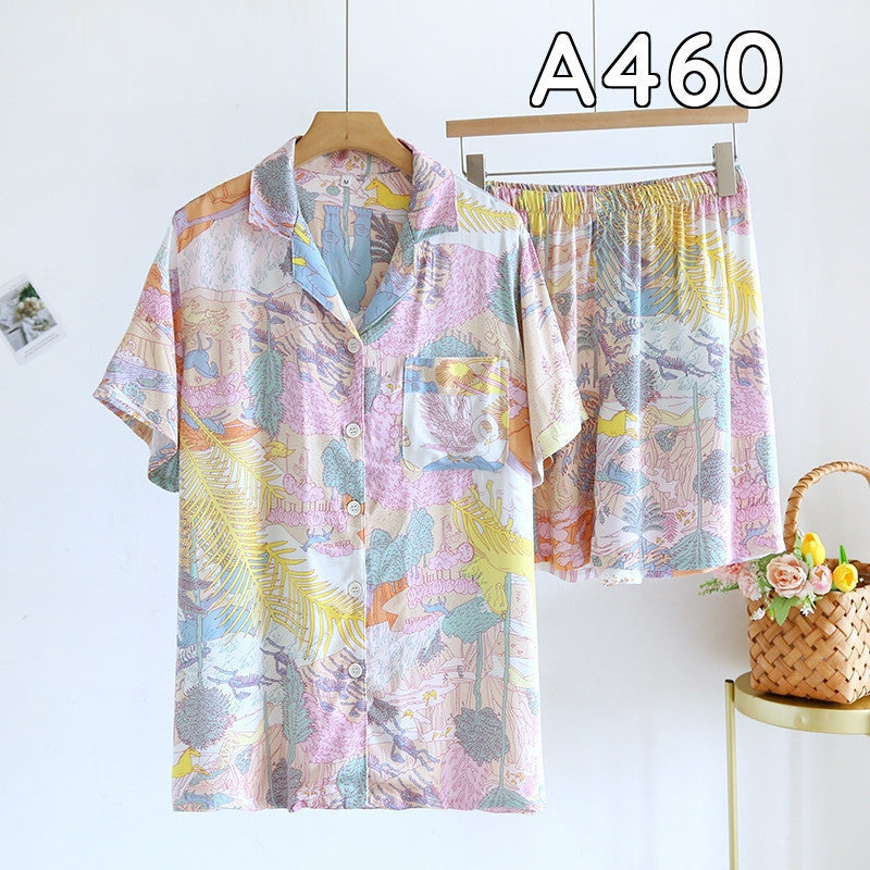 ชุดนอน Muslin Pajamas Organic bamboo รุ่น (A460 A461)