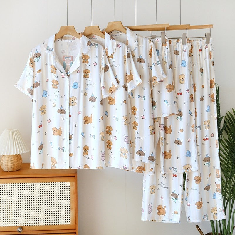 ชุดนอน Muslin Pajamas Organic bamboo รุ่น (A1023 B1023 E1023) | ชุดนอนผู้หญิง