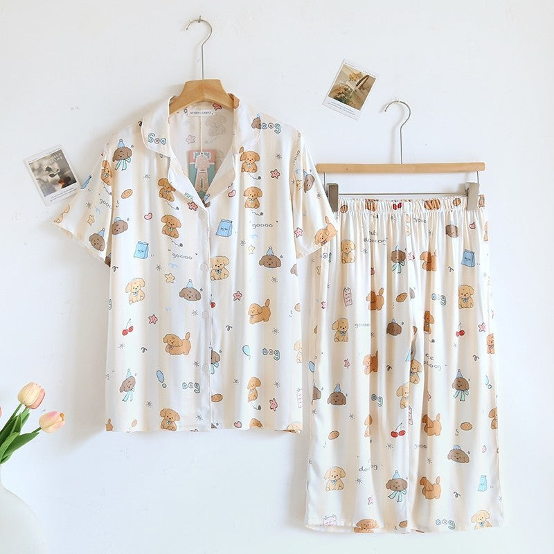 ชุดนอน Muslin Pajamas Organic bamboo รุ่น (A1023 B1023 E1023) | ชุดนอนผู้หญิง