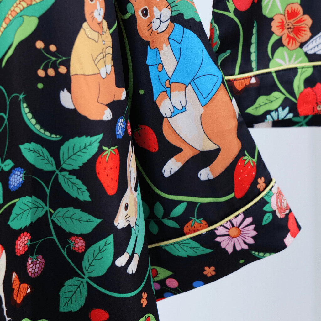 ชุดนอน Muslin Pajamas Silk Satin (W2084 V2084 L2084)