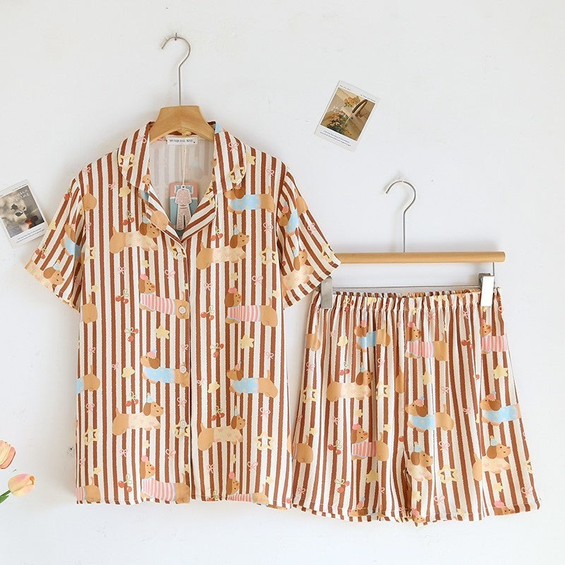 ชุดนอน Muslin Pajamas Organic bamboo รุ่น Floral Rainbow (A1024 B1024 E1024)|ชุดนอนผู้หญิง