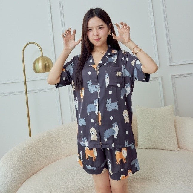 ชุดนอน Muslin Pajamas ชุดนอนSilk Satin( รุ่น N3022 T3022 )