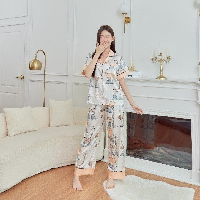 ชุดนอน Muslin Pajamas Silk Satin( รุ่น N2006 T2006 K2006 )
