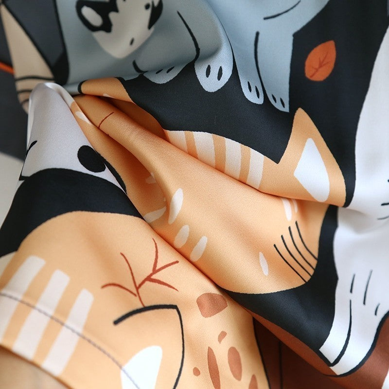 ชุดนอน Muslin Pajamas Collection Muslin Petรุ่นPewter Kitten(N2001 T2001 K2001 L2001)|ชุดนอนผู้หญิง