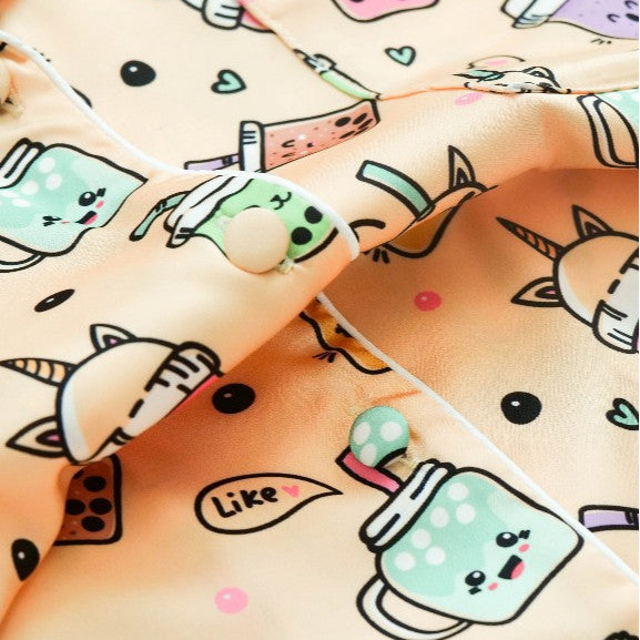 ชุดนอน Muslin Pajamas Collection Muslin Pet รุ่น Bubble Tea ( N3061 T3061 N3062 T3062)