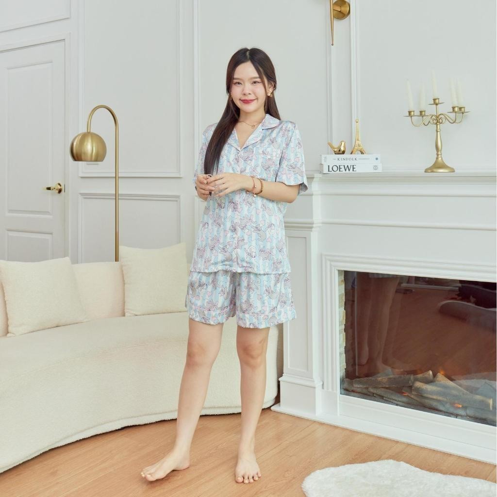 ชุดนอน Muslin Pajamas ชุดนอนSilk Satin ( รุ่น N3016 T3016 )